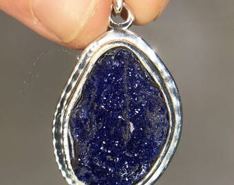 Raw Azurite Pendant