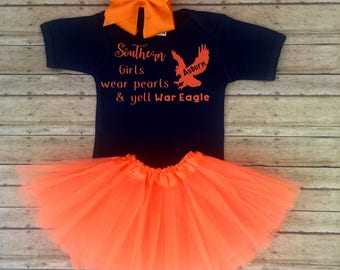Auburn/ Boho Baby Outfit, war eagle baby,auburn baby outfit, auburn kids, tigers football, take home outfit, coming home, baby auburn tigers