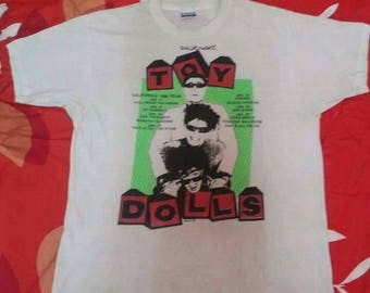 Vintage Rare UK Punk Rock Band Toy dolls 1986 california Tour