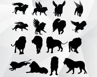 Lion svg,png,jpg,eps/Lion wing svg/Lion clipart for Print,Design,Silhouette,Cricut and any more