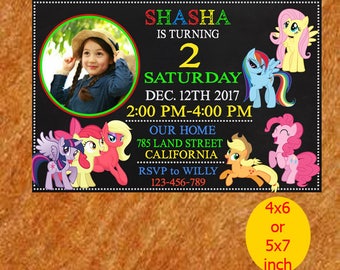 My Little Pony Invitation, My Little Pony Birthday Invitation, My Little Pony Birthday, My Little Pony Party, My Little Pony Printable