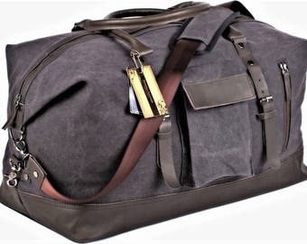 Leather duffle bag, duffle bag, leather bag, canvas duffle bag, mens duffle bag, large duffle bag, womens duffle bag, carry on bag, duffel