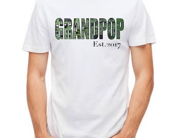 Grandpop Est. 2017 T-Shirt, Custom Date, Circuit Board, Men's T-Shirt, Fathers Day, Gift For Dad, Computer, Technology, Circuit Board