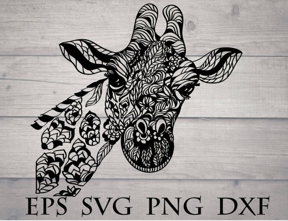 Download Giraffe mandala svg / mandala animal svg / giraffe zentangle