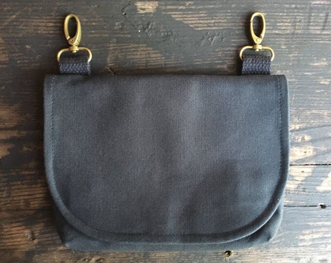 DFM Hip Bag Black with Antique Hardware