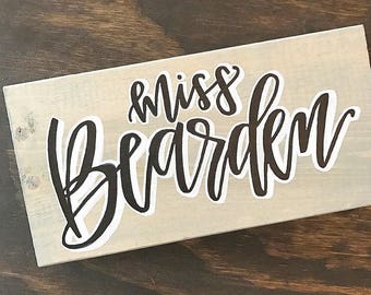 Personalized Desk Name Plate / Teacher Desk Sign / Doctor name plate / Wood Teacher Name Plate / Custom Office Name Sign / Gift For Teachers