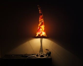 translucent paper mache lamp