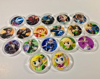 The Legend of Zelda Breath of the Wild Amiibo Coins in Hard Cases Amiibo Mini Cards