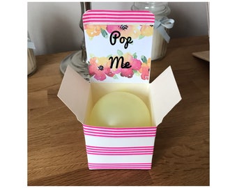 Personalised Balloon pop/ Will you be my Bridesmaid