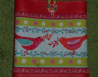Red faux leather Tablet case