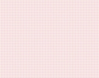 Fabric, coupon, 50/35 cm, TILDA pink gingham, pink gingham, 26 480648C, patchwork