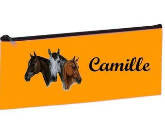 Orange horse personalized with name package