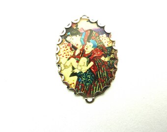 Its silver illustration asiatique.* silicone Cabochon.