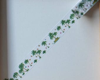 Masking tape - pattern "Palm" - 1.5 cm x 10 m