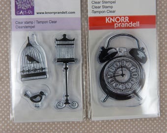 Assortment of small scrap clear stamps