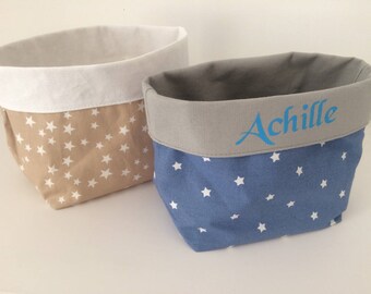 To order: Duo storage baskets, with name
