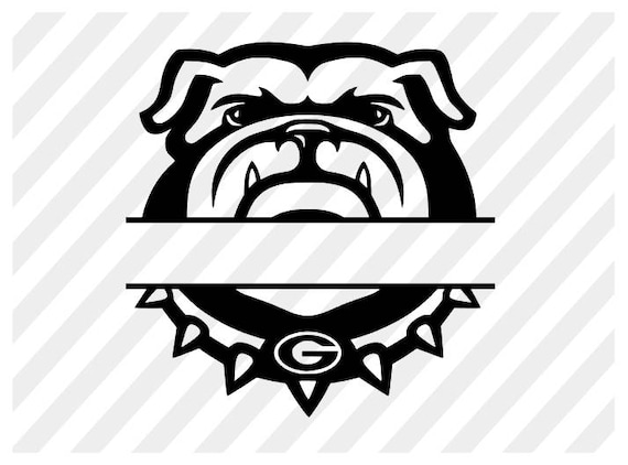 Download georgia bulldogs svg split bulldogs monogram digital file