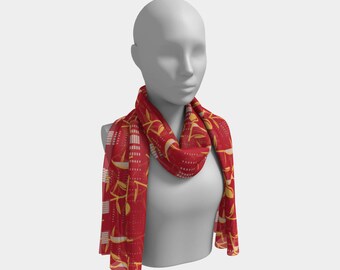 Beautiful Scarf, Head Scarf, “Design 13.0147, Made to order”