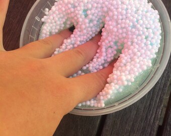 Ocean Waters Clear Floam Slime Fishbowl Slushee Glitter