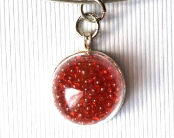 NECKLACE AND ITS HAND BLOWN GLASS PENDANT 20MM