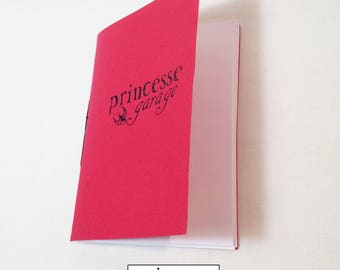 Handmade screen printed Princess Garage book