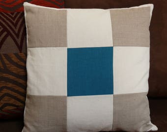 Linen, hemp and cotton pillow cover