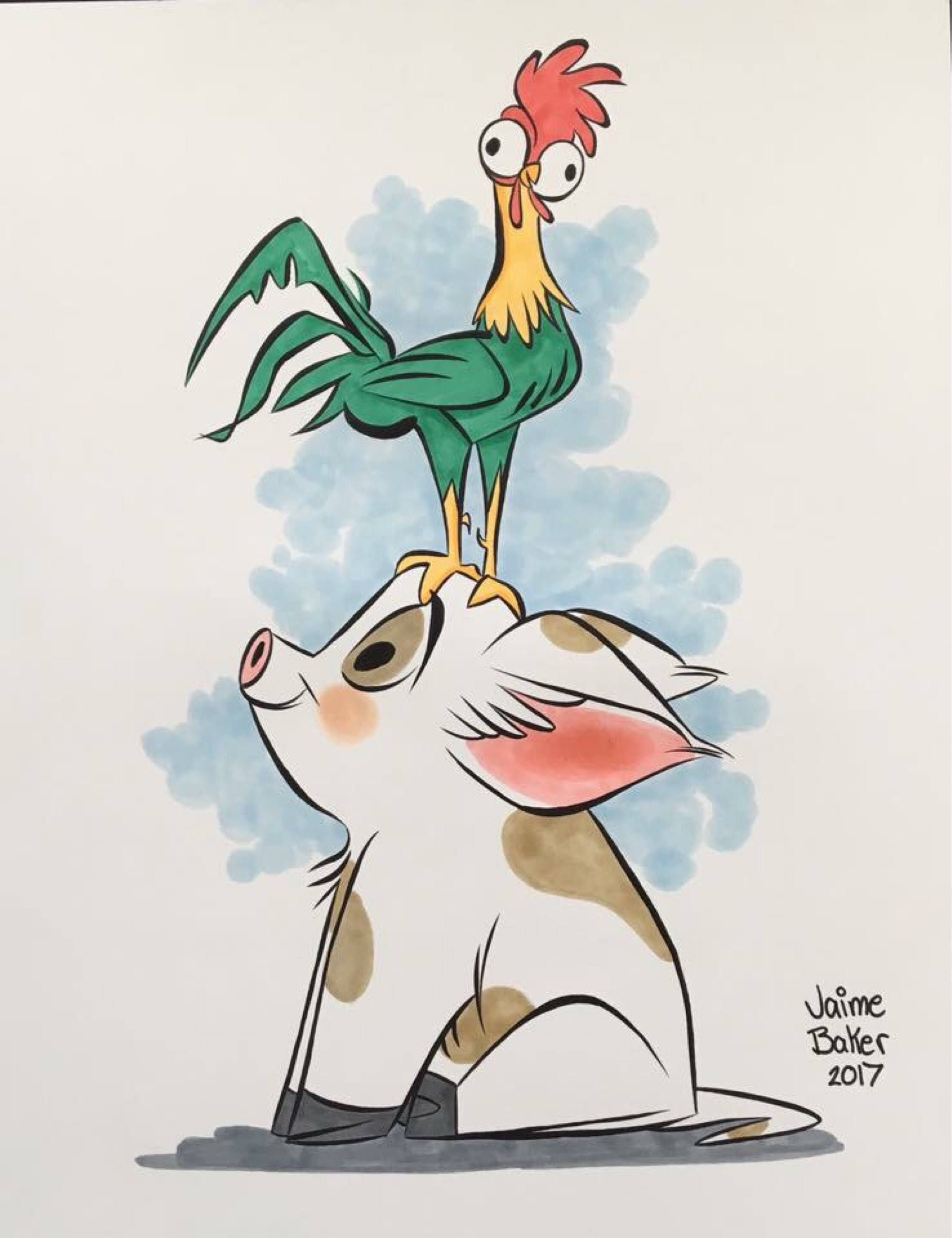 pua and hei hei pop vinyl