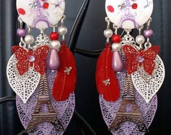 Earrings "Paris" to 9cm