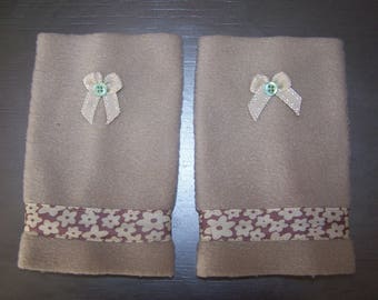 Mittens size M - L fleece, fashion accessory