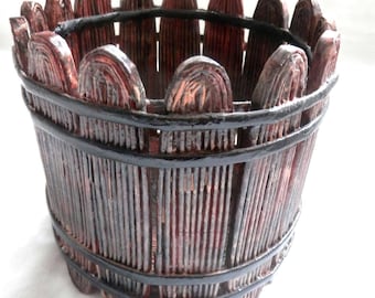 Pot Holder-Imitation Of A Wooden Basket