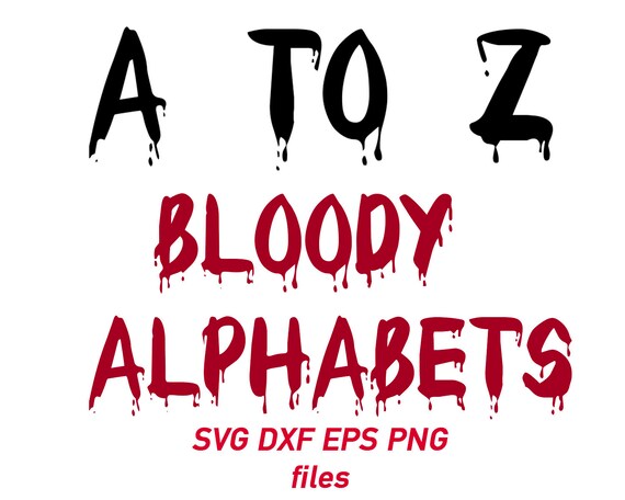 Download halloween alphabets svg bloody alphabets svg bloody letters