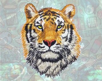 Tiger Patch Face Animal Patch Iron on Patch Sew On Patches