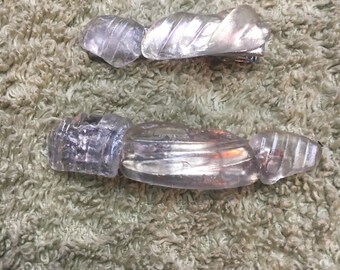 Beautiful Lake Michigan Sea Glass Hair Clips