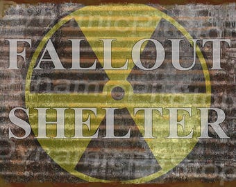 40x30cm Fallout Rustic Tin Sign