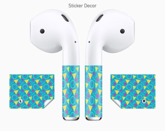 AirPods Stickers Retro, 2-Sets, Wraps, Skin, Cover, Decal