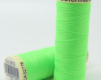 Fluro Gutermann 100 m green collar. 3853