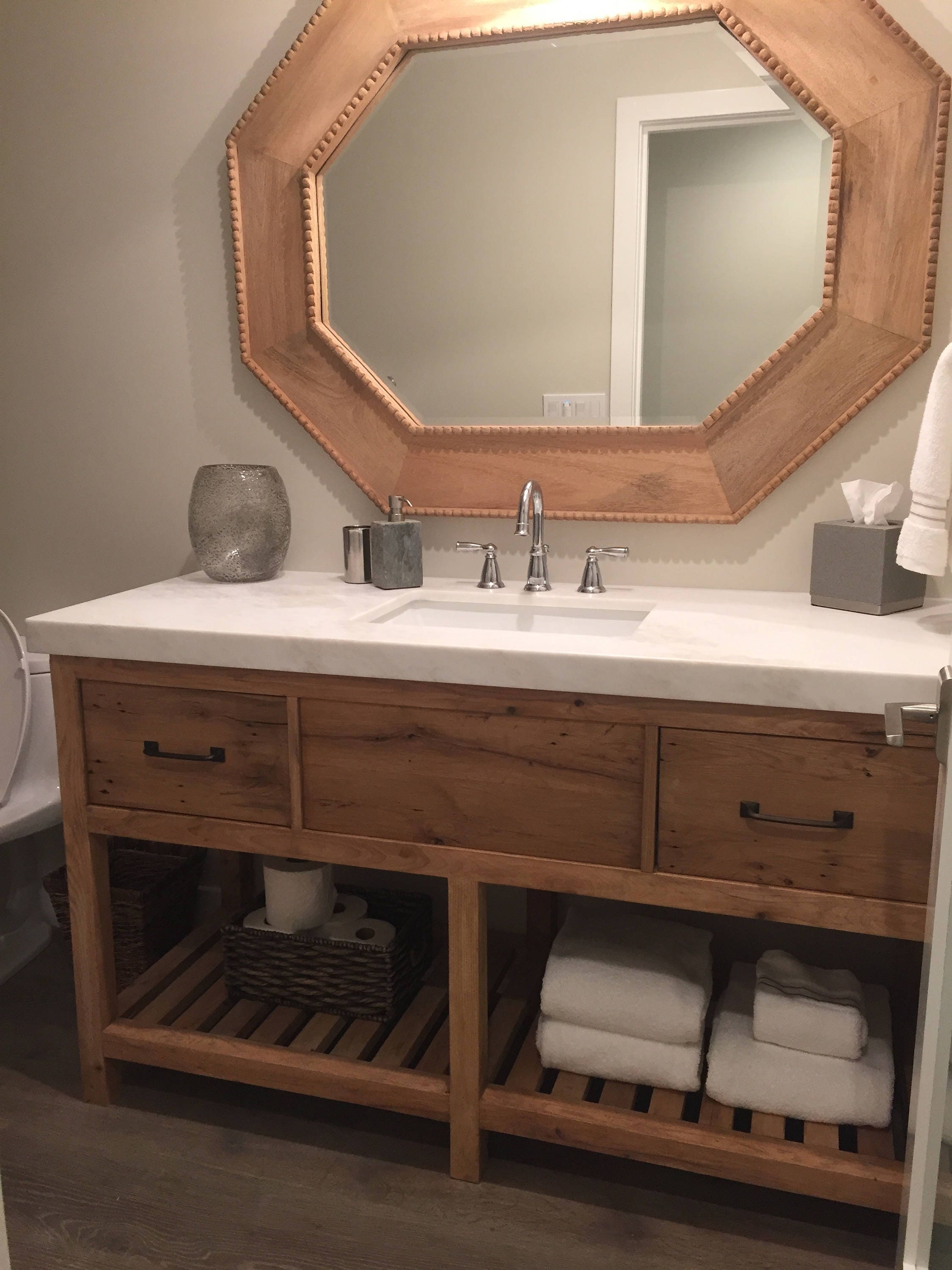 Solid Oak Bathroom Vanity