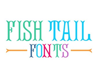 Download Fishtail font svg | Etsy