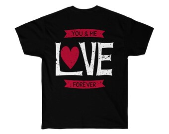 I'll Love You Forever typography print black and white