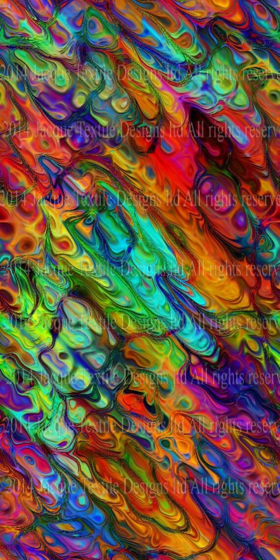Textile Artist Handmade Vibrant ColorsSoft Minky Fabric By The Yard Fiber Art Blanket Home Decor Colors