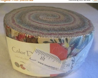 SALE Color Daze Jelly Roll Fabric - Moda - Laundry Basket Quilts
