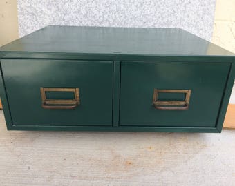 Vintage Industrial Card File Drawers