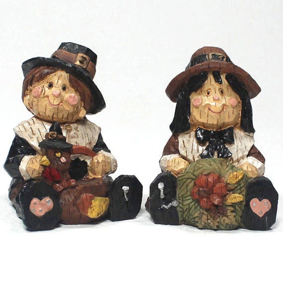 miniature pilgrim figurines