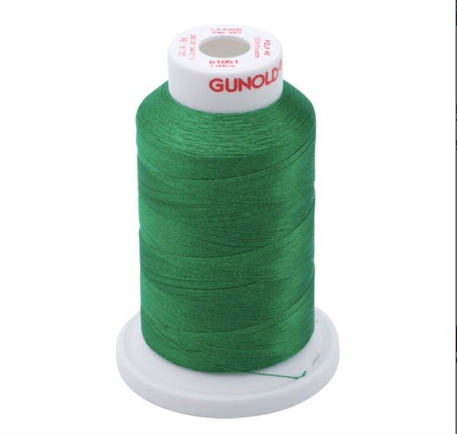 Polyester 40 Machine Embroidery Thread 61051 Kelly Green Christmas