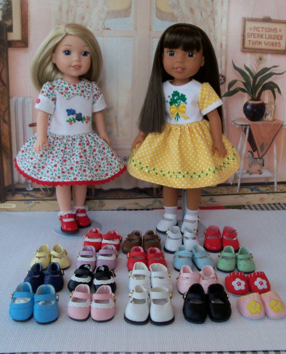 Wellie Wisher Shoes / Doll Accessories for American Girl Wellie Wishers® or Hearts4Hearts