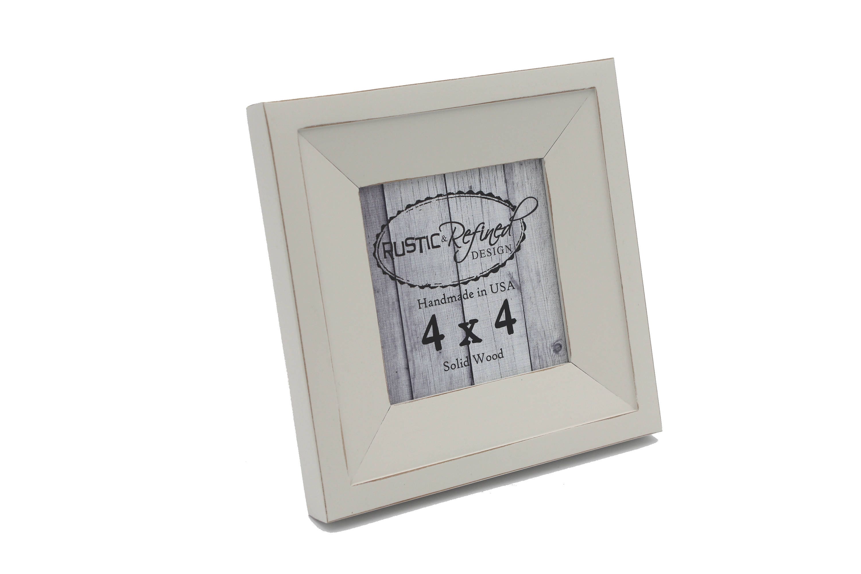 4x4 Haven picture frame White