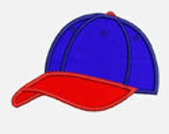 Baseball Cap...Embroidery Applique Design...Three sizes for multiple hoops...Item1252...INSTANT DOWNLOAD