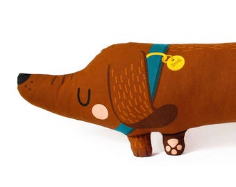 wiener dog pillow