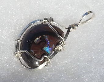Australian Boulder Opal Pendant