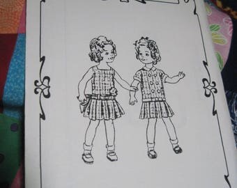 Vintage SHIRLEY TEMPLE 12" Doll Pattern #7172-1 Dress & Over Blouse...Fashions to Fit..Reproduction....Never Used...#161